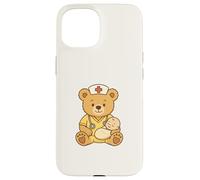 Custodia per iPhone 15 Cute NICU Nurse Teddy Bear Students Neonatal Care Unit Staff