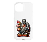 Custodia per iPhone 15 Cyber Sentinel Knight protegge il tuo regno digitale