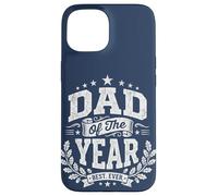 Custodia per iPhone 15 Dad of the Year Vintage Distressed Father's Day