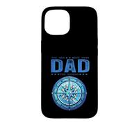 Custodia per iPhone 15 Dad The Man Myth Legend Cool Nautical Compass Festa del papà