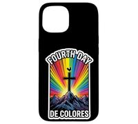 Custodia per iPhone 15 DeColores Cursillo Rainbow Rooster Cattolico