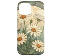 Custodia per iPhone 15 Decorativo Daisy Bloom Art Nouveau Botanical