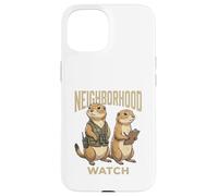 Custodia per iPhone 15 Desert Lookout Prairie Dog Quartiere Guarda Wildlife Art