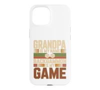 Custodia per iPhone 15 Design Backgammon Grandpa Is My Name