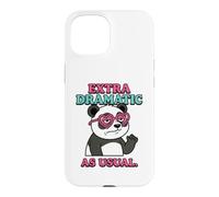 Custodia per iPhone 15 Design con panda extra drammatico come al solito divertente e carino