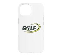 Custodia per iPhone 15 Design della sagoma dell'altalena da golf | Fantastica grafica per golfisti