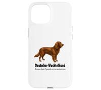 Custodia per iPhone 15 Deutscher Wachtelhund Dog Bold Humor e Spaniel Sass