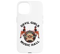 Custodia per iPhone 15 Devil PinUp Girl 1950's Rock Roll Rockabilly Uomo Donna