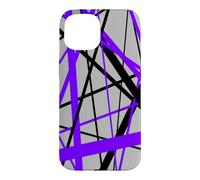 Custodia per iPhone 15 Diagonal Dynamics Lilla-Viola e Nero