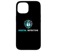 Custodia per iPhone 15 Digital Detective Cybersecurity IT Specialist Analista Tech