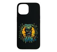 Custodia per iPhone 15 Dilofosauro veleno tossico al neon di Jurassic Park