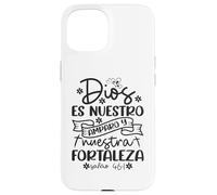 Custodia per iPhone 15 Dios es nuestro amparo y fortaleza