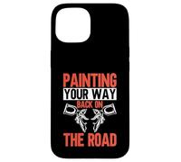 Custodia per iPhone 15 Dipingere la strada del ritorno sulla strada pittore