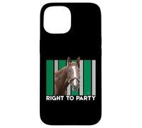 Custodia per iPhone 15 Diritto alla festa Cavallo, Corsa di cavalli, Santa Anita, Del Mar