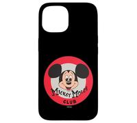 Custodia per iPhone 15 Disney 100 Mickey Mouse Club Logo Color Vintage D100