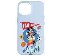 Custodia per iPhone 15 Disney FAN-tastic Dad Mickey Mouse Goofy Sports Father's Day