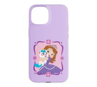 Custodia per iPhone 15 Disney Jr. Sofia the First Princess Sofia & Pepper Puppycorn