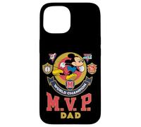 Custodia per iPhone 15 Disney M.V.P. Dad Mickey Mouse Racing Champion Father's Day