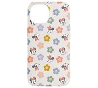 Custodia per iPhone 15 Disney Minnie Mouse Springtime Fiori e Happy Smiles