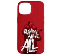 Custodia per iPhone 15 Disney Villains Cruella de Vil Fashion Soprattutto Rosso