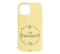 Custodia per iPhone 15 Disney Winnie the Pooh Oh Bother Cross Stitch Style