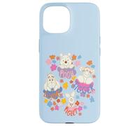 Custodia per iPhone 15 Disney Winnie the Pooh Spring Easter Friendly Flower Faces