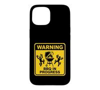 Custodia per iPhone 15 Divertente barbecue in corso per grigliare