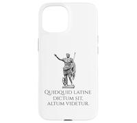 Custodia per iPhone 15 Divertente citazione di Roma antica dicendo latino - proverbio romano