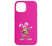 Custodia per iPhone 15 Divertente Dabbing Bunny Silly Goose Felice Pasqua Ragazze Donne