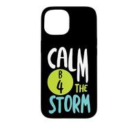 Custodia per iPhone 15 Divertente gioco di parole BINGO Calma B4 la tempesta