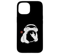 Custodia per iPhone 15 Divertente Matsumoto Hoji Grumpy Frog Rock-And-Roll Music Art
