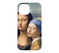 Custodia per iPhone 15 Divertente Monna Lisa Selfie Donne Arte Ragazze Potere