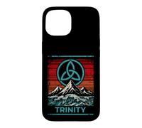 Custodia per iPhone 15 Divertente nodo Trinity per gli amanti della natura mistica