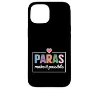 Custodia per iPhone 15 Divertente paras dicendo rendere possibile nome audace