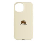 Custodia per iPhone 15 Divertente rana che cavalca l'orso questo è un meme indignazione