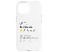 Custodia per iPhone 15 Divertente Revisione della stagione fiscale Contabile Contabile Contabilità