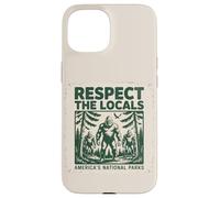Custodia per iPhone 15 Divertente rispetto La gente del posto Cryptids Folklure Sasquatch