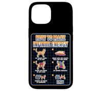 Custodia per iPhone 15 Divertente Scienza Sarcasmo Ipotesi Infinite Energy Loop Cat