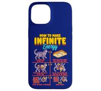 Custodia per iPhone 15 Divertente Scienza Sarcasmo Ipotesi Infinite Energy Loop Cat