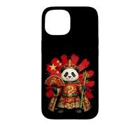 Custodia per iPhone 15 Divertente souvenir da viaggio con panda cinese imperatore cinese