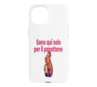Custodia per iPhone 15 Divertenti Frasi Natale Panettone Amanti Dolce