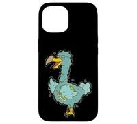 Custodia per iPhone 15 Dodo Uccello con occhiali e libro