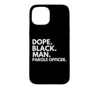 Custodia per iPhone 15 Dope Black Man, agente per la libertà vigilata, Afro-American Pride