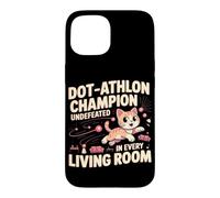 Custodia per iPhone 15 DOT ATHLON CHAMPION UNDEFEATED IN EVERY LIVING ROOM