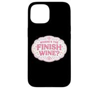 Custodia per iPhone 15 Dov'è la fine Wine Lover Runner Running Race Joke Citazione