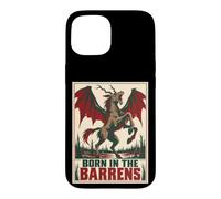 Custodia per iPhone 15 Drago Nato nel Barrens Heavymetal Mitico