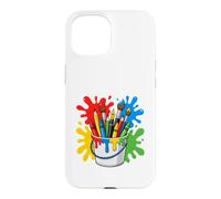 Custodia per iPhone 15 Drawing Painter Artist Brush Colourful Art