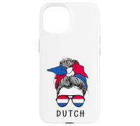 Custodia per iPhone 15 Dutch Girl Dutch Heritage Netherlands Flag