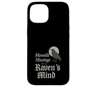 Custodia per iPhone 15 Edgar Allan Poe Nevermore Gothic Macabre Look da amante dei libri
