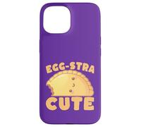 Custodia per iPhone 15 Egg-stra Carino Kawaii Egg Tart Pun Foodie